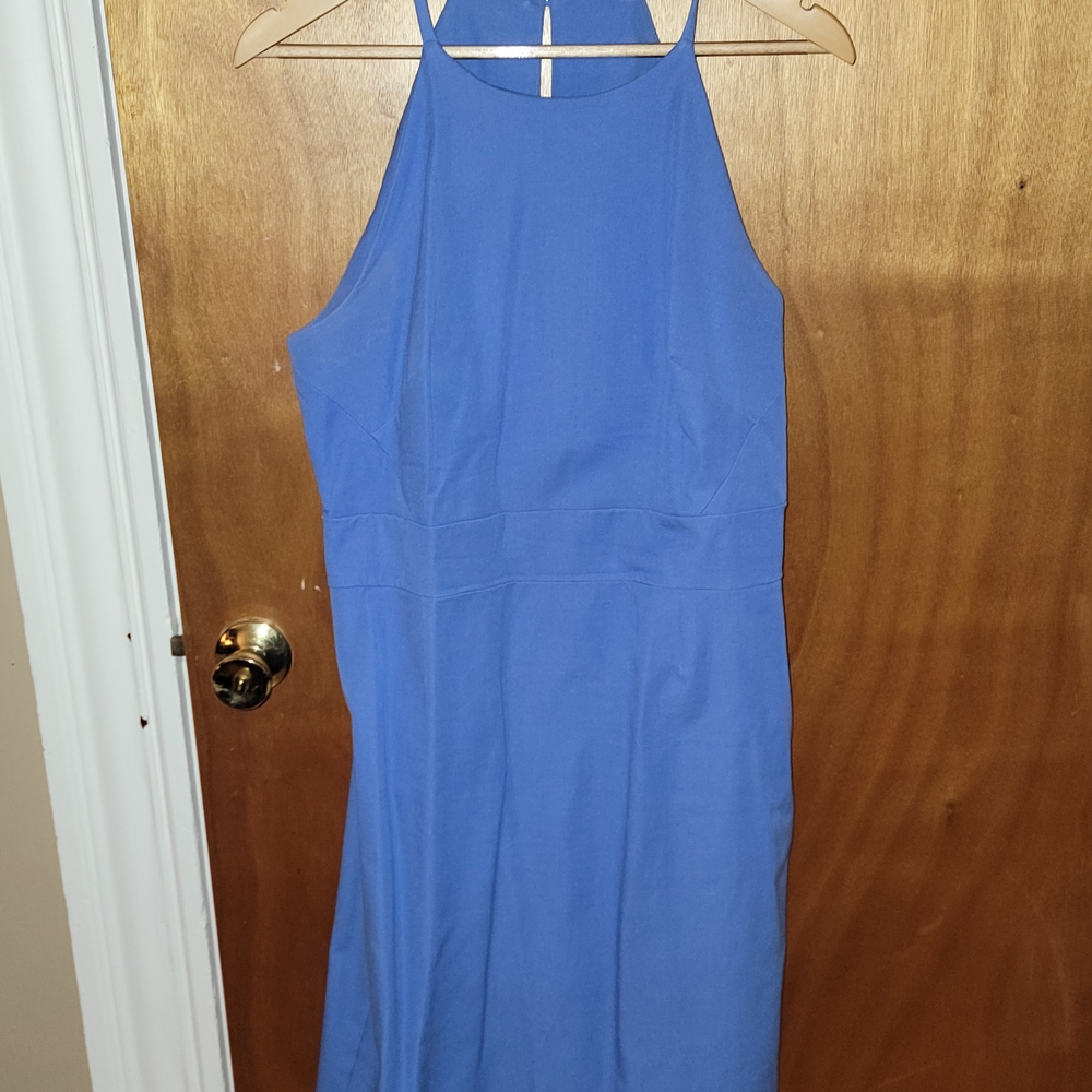 Banana Republic Strapless Blue Dress